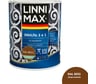 Эмаль алкидно-уретановая LINNIMAX по ржавчине 3 в 1 RAL 8011 темно-коричневая 0,75 л 948105261