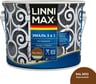 Эмаль алкидно-уретановая LINNIMAX по ржавчине 3 в 1 RAL 8011 темно-коричневая 2,5 л 948105262