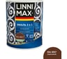 Эмаль алкидно-уретановая LINNIMAX по ржавчине 3 в 1 RAL 8017 шоколадная 0,75 л 948105263