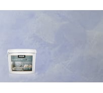 Декоративное покрытие BRAVO DECOR "Мокрый шелк" серебро с перламутровым эффектом переливающегося шелка, наносится кистью, валиком, кельмой в 2 слоя, 5 кг 18312