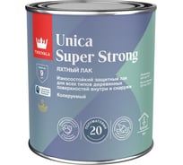 Универсальный лак Tikkurila UNICA SUPER STRONG EP полуматовый, 0.9 л 700014011