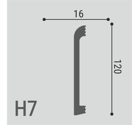 Плинтус напольный Де-Багет XPS POLYMER Н7 00-00106243