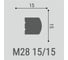 Молдинг XPS М 28 (15x15) bello deco 00-00107644 2