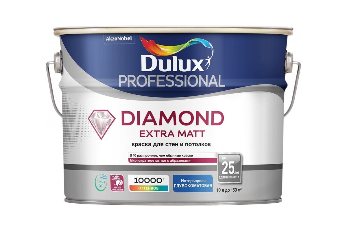 Покраска стен dulux diamond extra matt