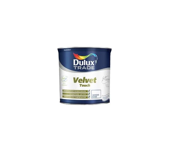 Краска для потолка и стен DULUX VELVET TOUCH матовая, база BW 1л 5254130