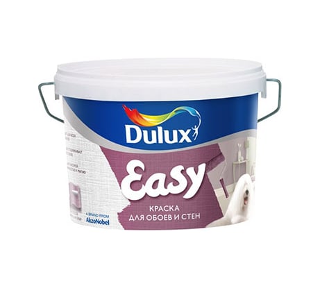 Водоэмульсионная краска для всех типов обоев DULUX EASY BW 2,5л 5733764