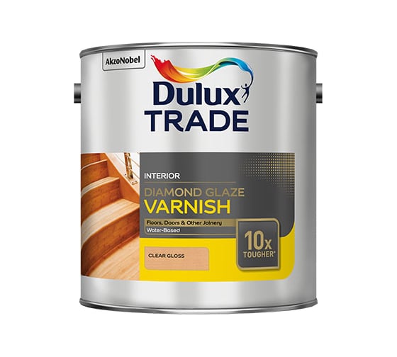 Однокомпонентный лак на водной основе DULUX DIAMOND GLAZE суперпрочность, глянцевый 5л 5091367 1