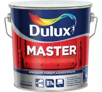 Универсальная краска DULUX MASTER 30 (база BW; алкидная; полуматовая; белая; 2,5 л) 5181594