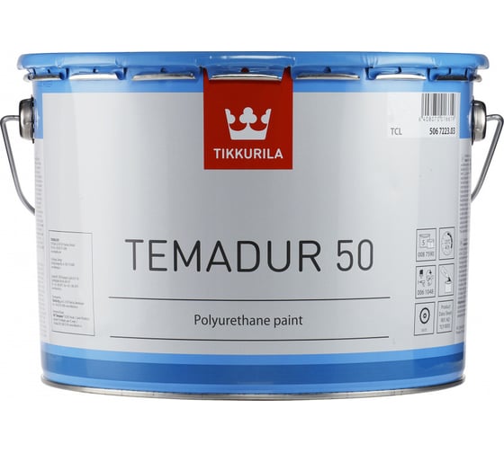 Краска TIKKURILA INDUSTRIAL ТЕМАДУР 50 TАL полиуретановая 2,25 л 50672210330