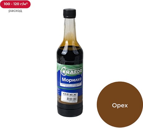 Неводная морилка KRAFOR Орех 0,5 л 12 30759