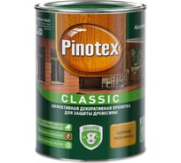 Декоративная пропитка для защиты древесины PINOTEX CLASSIC NW (калужница; 1 л) 5195460