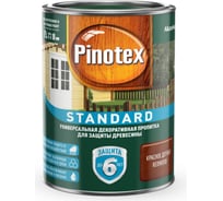 Универсальная декоративная пропитка для защиты древесины PINOTEX STANDARD (красное дерево; 0.9 л) 5270601