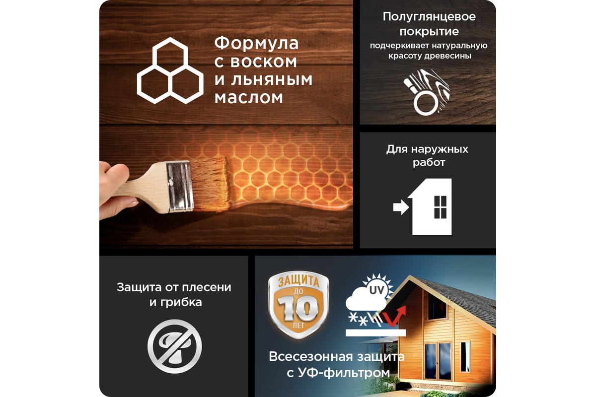 Влагостойкая защитная лазурь для древесины PINOTEX ULTRA NW (орех; 9 л)  5803406 - выгодная цена, отзывы, характеристики, 1 видео, фото - купить в  Москве и РФ