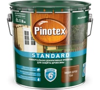 Универсальная декоративная пропитка для защиты древесины PINOTEX STANDARD (тиковое дерево; 2.7 л) 5270605