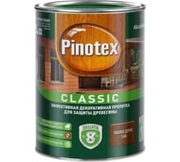 Декоративная пропитка для защиты древесины PINOTEX CLASSIC NW (тиковое дерево; 1 л) 5195427