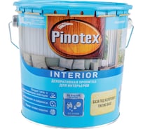 Интерьерная декоративная пропитка PINOTEX INTERIOR (на водной основе; прозрачная; бесцветный; 2.7 л) 5195675