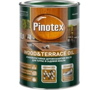 Деревозащитное масло для садовой мебели и терасс PINOTEX WOOD & TERRACE OIL (бесцветный; 1 л) 5220306