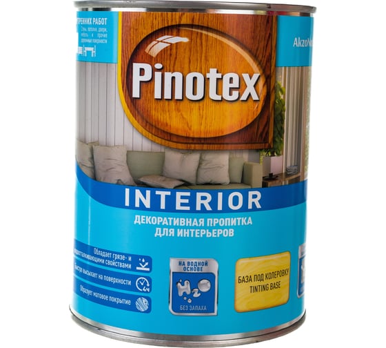 Интерьерная декоративная пропитка PINOTEX INTERIOR (на водной основе; прозрачная; бесцветный; 1 л) 5195578