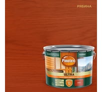 Влагостойкая защитная лазурь для древесины PINOTEX ULTRA NW (рябина; 9 л) 803407