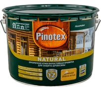 Деревозащитная пропитка Pinotex Natural (прозрачная; атмосферостойкая; 9 л) 5270905