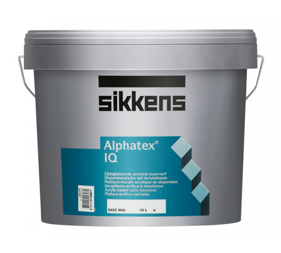 Краска SIKKENS ALPHATEX IQ SI универсальная особопрочная для мин. поверхностей, п/мат, BS N00 0,93л 5039161 1