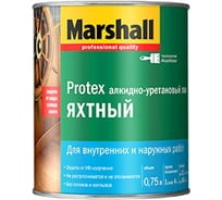 Лак MARSHALL PROTEX яхтный, полуматовый 9л 5255244