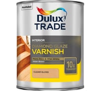 Однокомпонентный лак на водной основе DIAMOND GLAZE DULUX суперпрочность, глянцевый 1 л 5083002