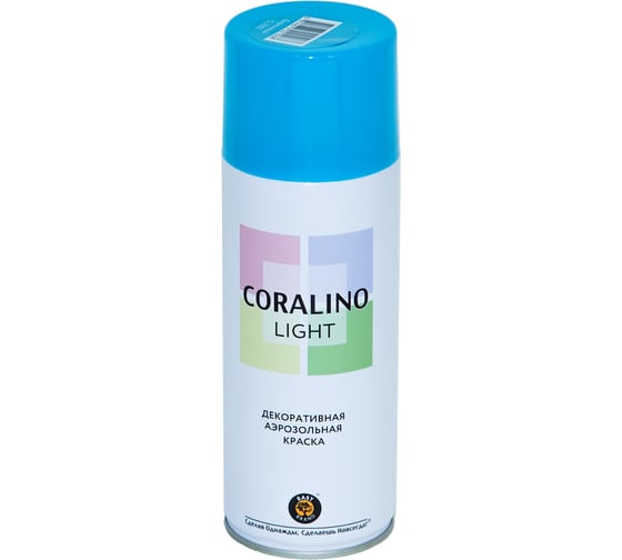 Декоративная аэрозольная краска CORALINO LIGHT Бирюзовый CL1002 1