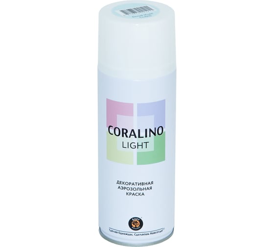 Декоративная аэрозольная краска CORALINO LIGHT Белый иней CL1010