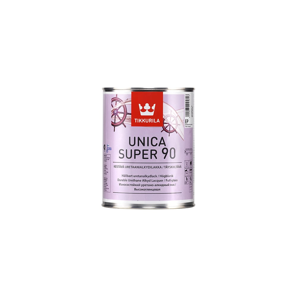 Лак TIKKURILA UNICA SUPER 90 алкидно уретановый универсальный ...