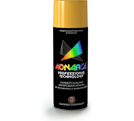 Аэрозольная краска MONARCA RAL1003 Сигнальный Желтый 0.52 л 11003