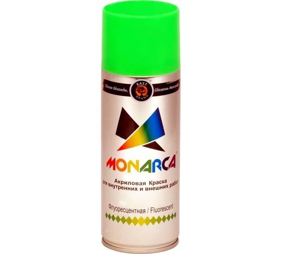 Аэрозольная краска MONARCA флуоресцентная Зеленый 41003 1