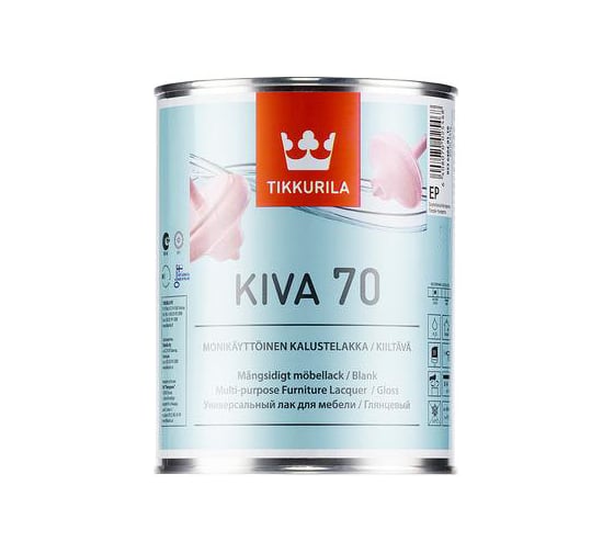 Лак TIKKURILA KIVA для мебели универсальный для внутренних работ, глянцевый 2,7л 85364040130