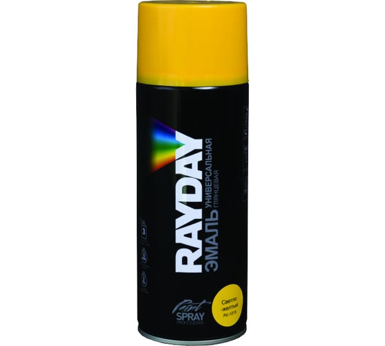Акриловая краска аэрозоль Rayday светло-желтая 520 мл 12 PU-1215 134996