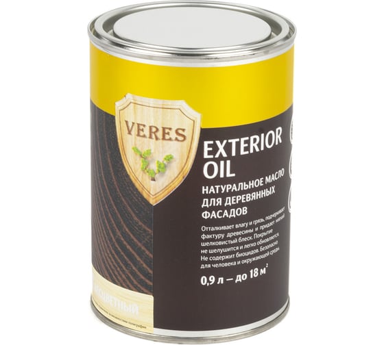Масло Veres Oil Exterior для наружных работ №1 бесцветный 0.9 л 1/6 52287