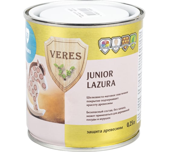 Пропитка Veres Junior Lazura №28 индиго 0.25 л 1/6 48865