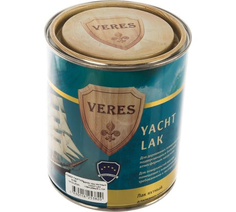 Глянцевый яхтный лак Veres 0.75 л 1/6 45939