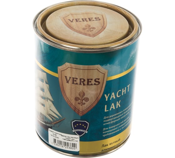 Глянцевый яхтный лак Veres 0.75 л 1/6 45939