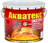 Защитно-декоративное покрытие для древесины Акватекс Экстра шиповник, полуглянцевое, 10 л 13882