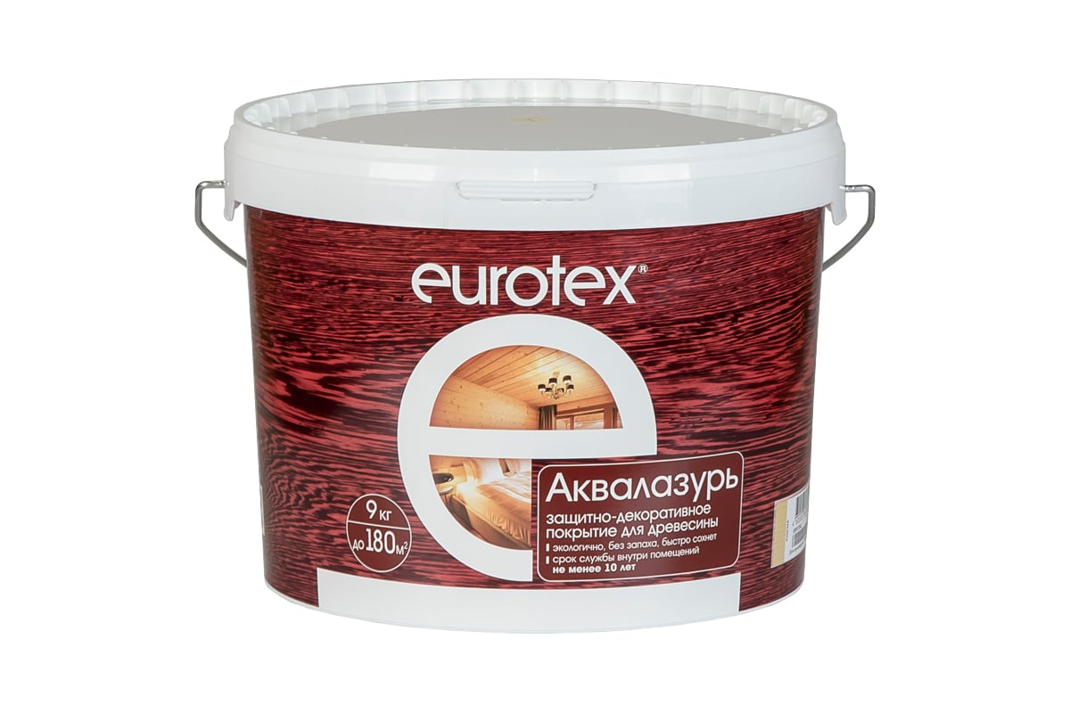 Защитно-декоративное покрытие для древесины Eurotex Аквалазурь ...