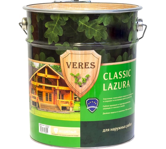 Пропитка Veres Classic Lazura №11 рябина 10 л 1 42420 1