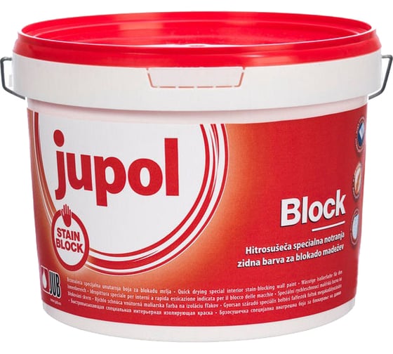Краска Jub Jupol Block блокировка пятен база а 1001 5 л 1/2/72 51250 1