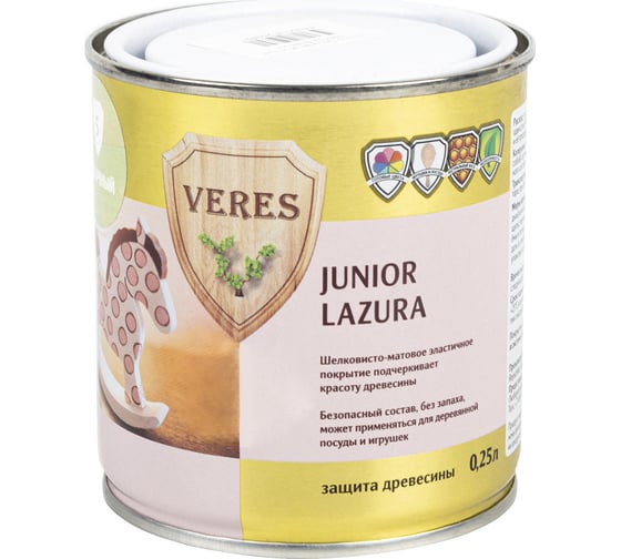 Пропитка Veres Junior Lazura №5 яблочный 0.25 л 1/6 48856