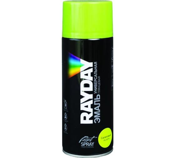 Акриловая краска аэрозоль Rayday салатовая 520 мл 12 PU-0374 135010 1