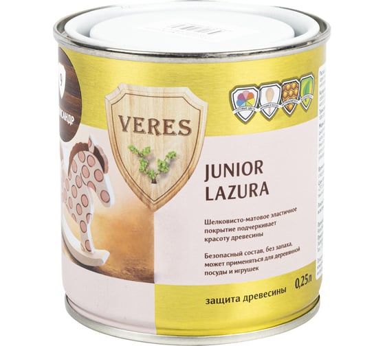 Пропитка Veres Junior Lazura №9 палисандр 0.25 л 1/6 48854