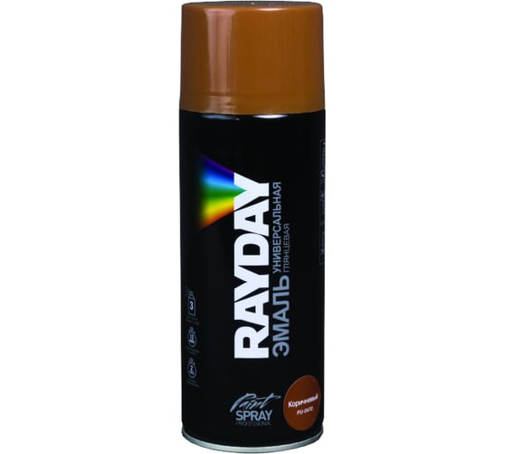 Акриловая краска аэрозоль Rayday коричневая 520 мл 12 PU-0470 135013 1