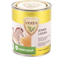 Пропитка Veres Junior Lazura №27 изумрудный 0.75 л 1/4 48884
