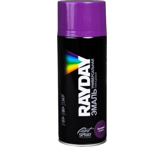 Акриловая краска аэрозоль Rayday лиловая 520 мл 12 PU-0513 135004 1