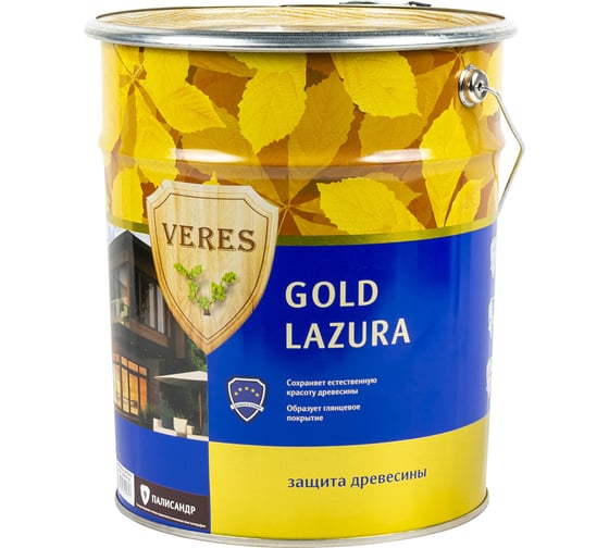 Пропитка Veres Gold Lazura №9 палисандр 10 л 1 45286