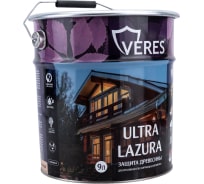 Пропитка Veres Ultra Lazura №1 бесцветный 9 л 1 205689